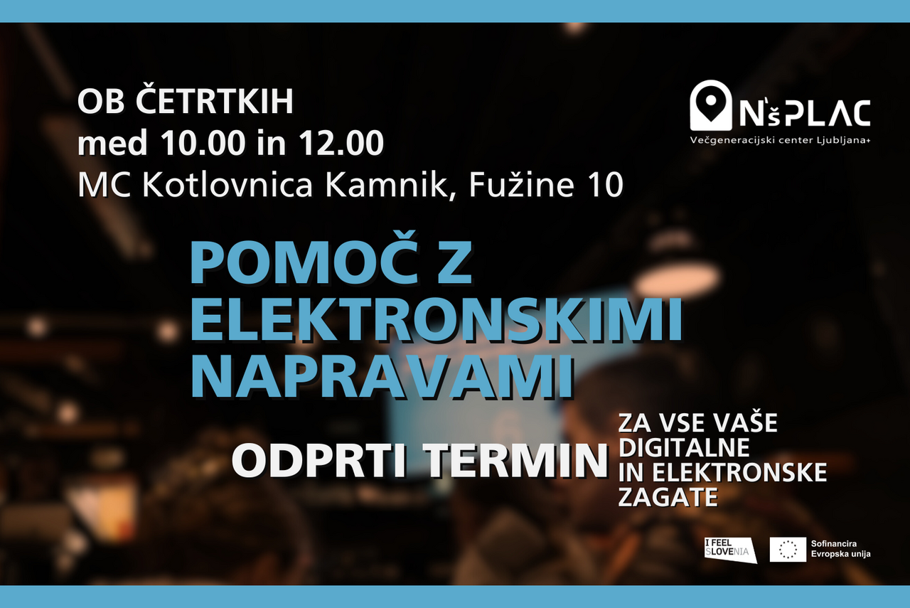 VGC+ Pomoč z elektronskimi napravami - odprti termin