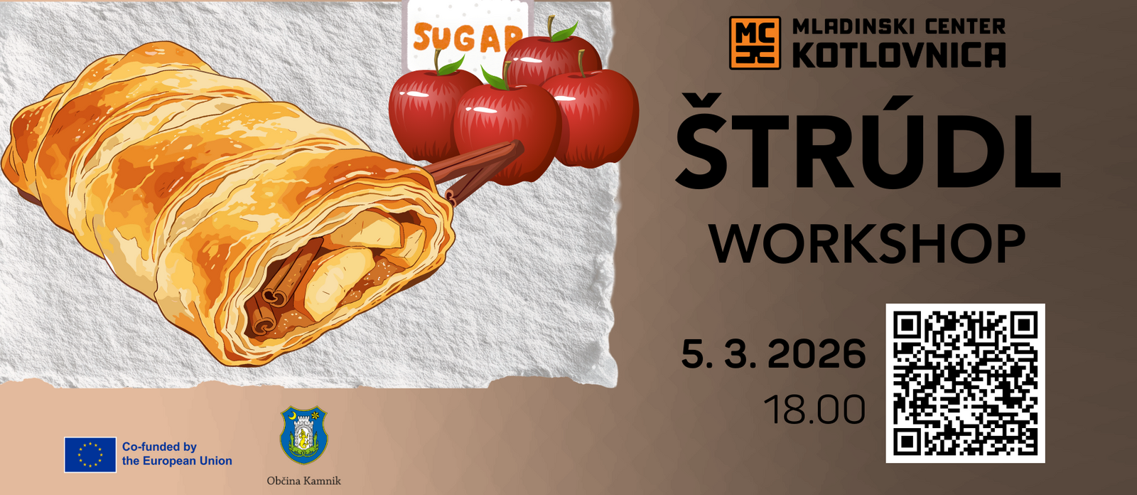 Štrúdl delavnica – speci si štrudl 1 / ZAPOLNJENO