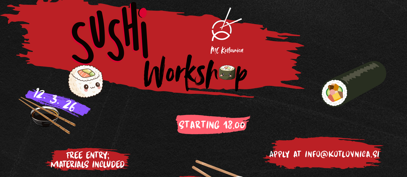 Sushi workshop – delavnica priprave sušija