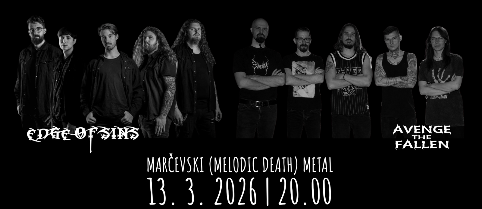 Marčevski metal: Edge of Sins + Avenge the Fallen