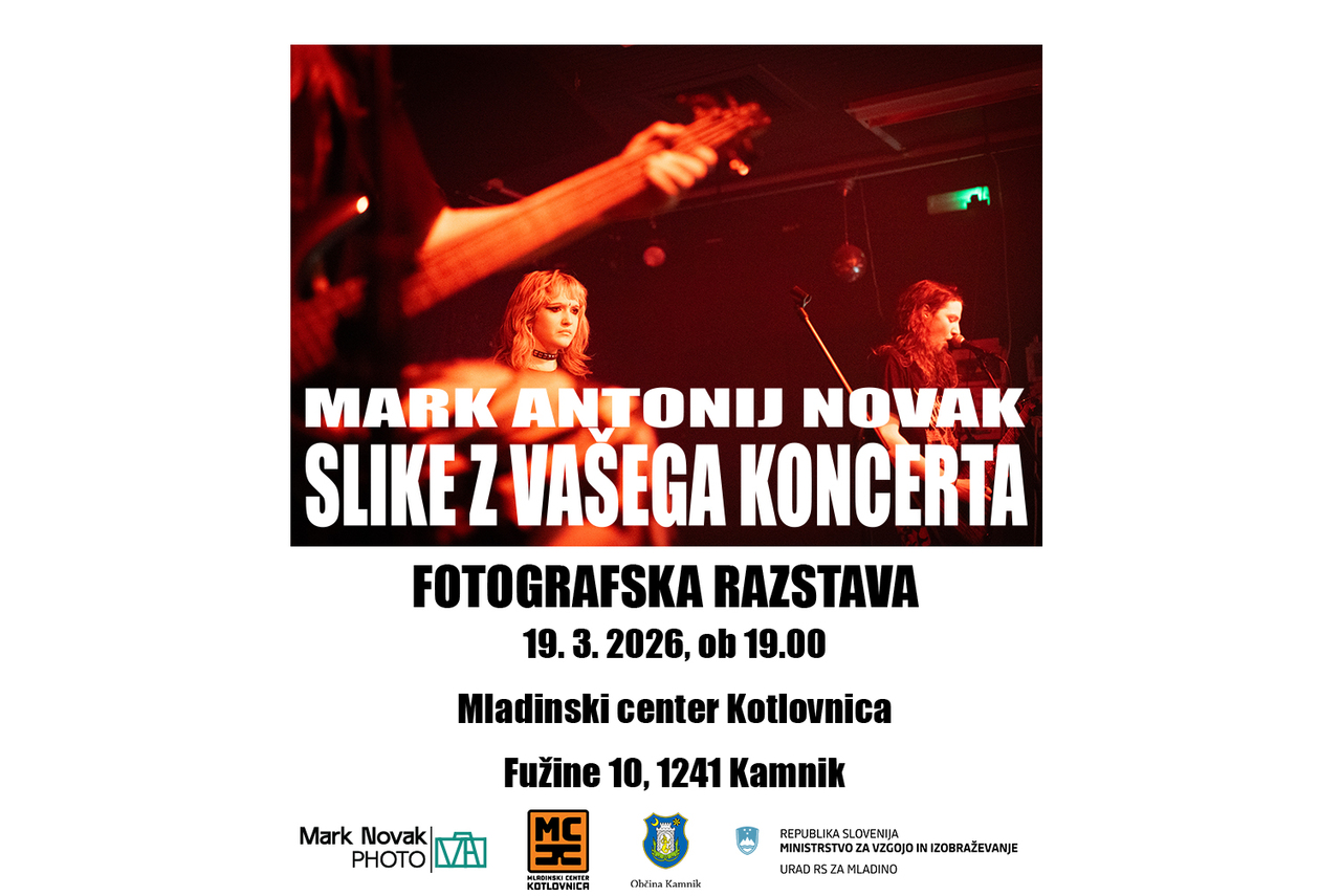 Otvoritev fotografske razstave Marka Antonija Novaka: Slike z vašega koncerta