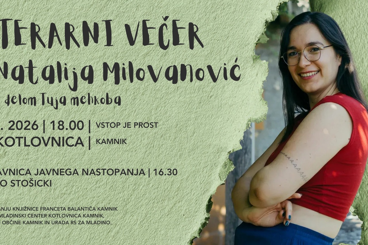 Literarni večer: Natalija Milovanović | zbirka Tuja mehkoba
