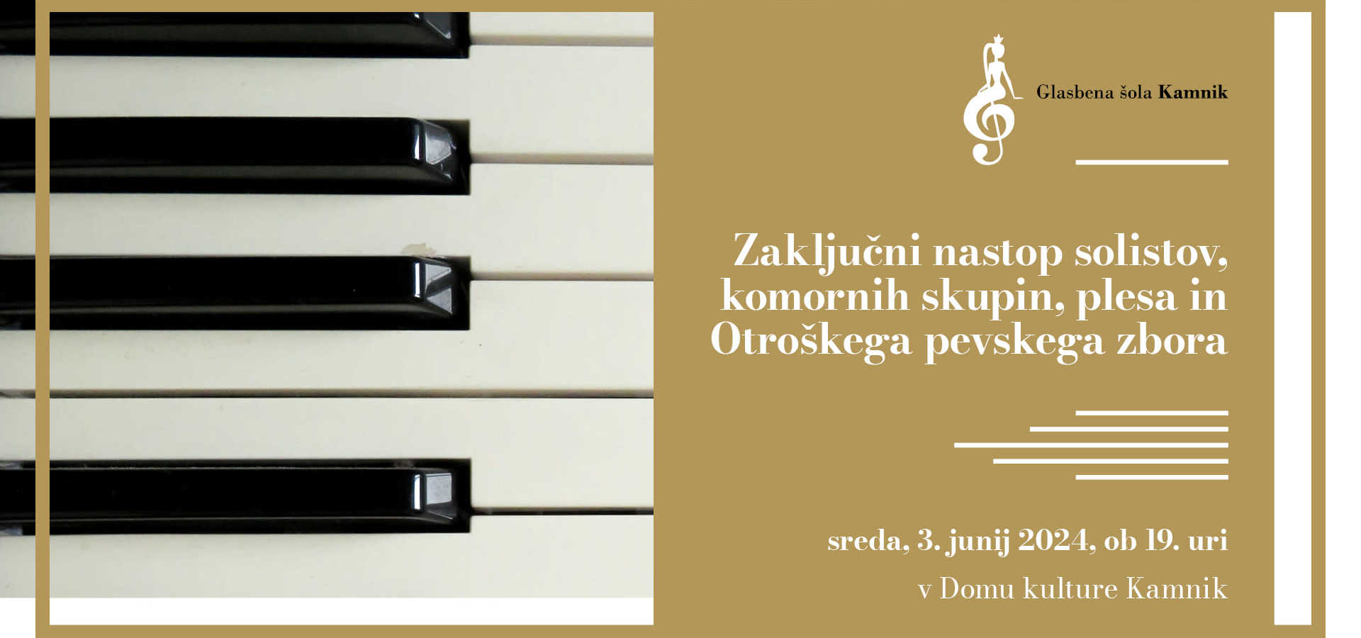 GŠ Kamnik: Koncert solistov, komornih skupin in otroškega pevskega zbora