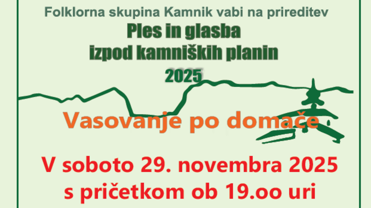 Ples in glasba izpod kamniških planin 2025