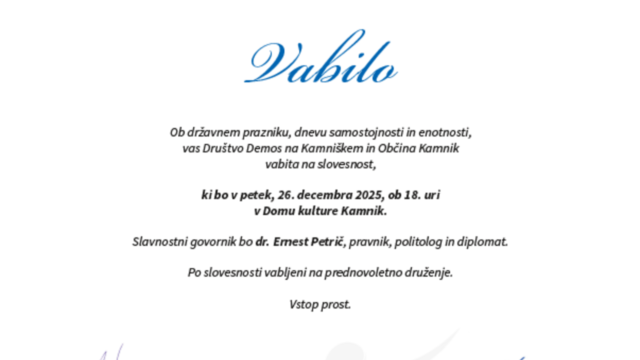 Proslava ob dnevu samostojnosti in enotnosti