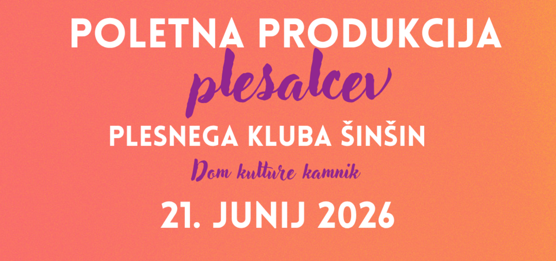 Plesni klub Šinšin: Poletna plesna produkcija