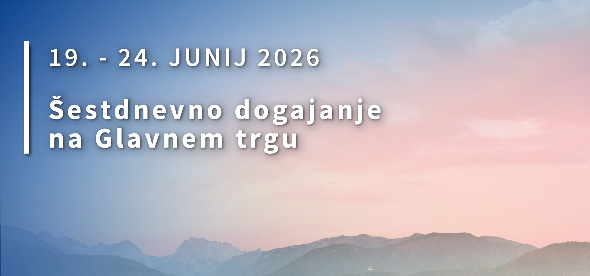 Poletje v Kamniku – šestdnevni uvod v poletne dni
