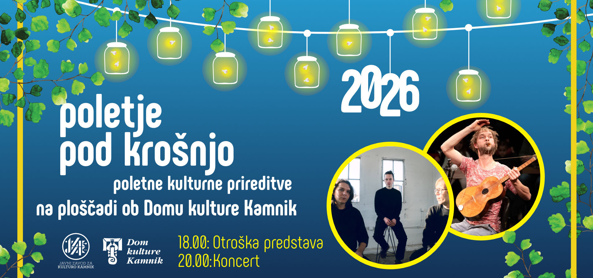 Poletje pod krošnjo: Velikani Istre & Igor Božanič Trio in Vasja Onič - ujma
