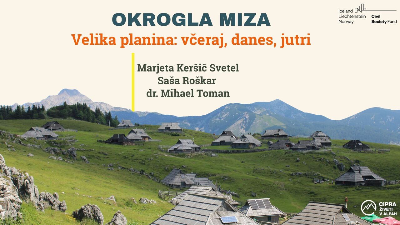 Velika planina: včeraj, danes, jutri