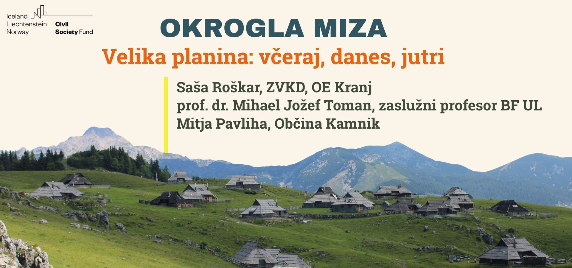 Velika planina: včeraj, danes, jutri