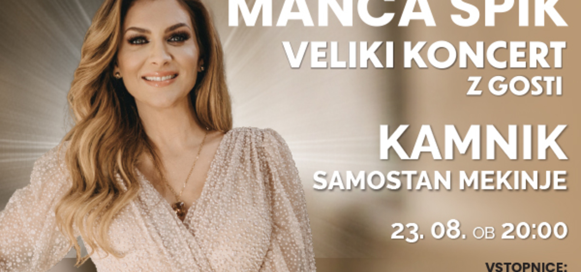 Manca Špik - veliki koncert z gosti