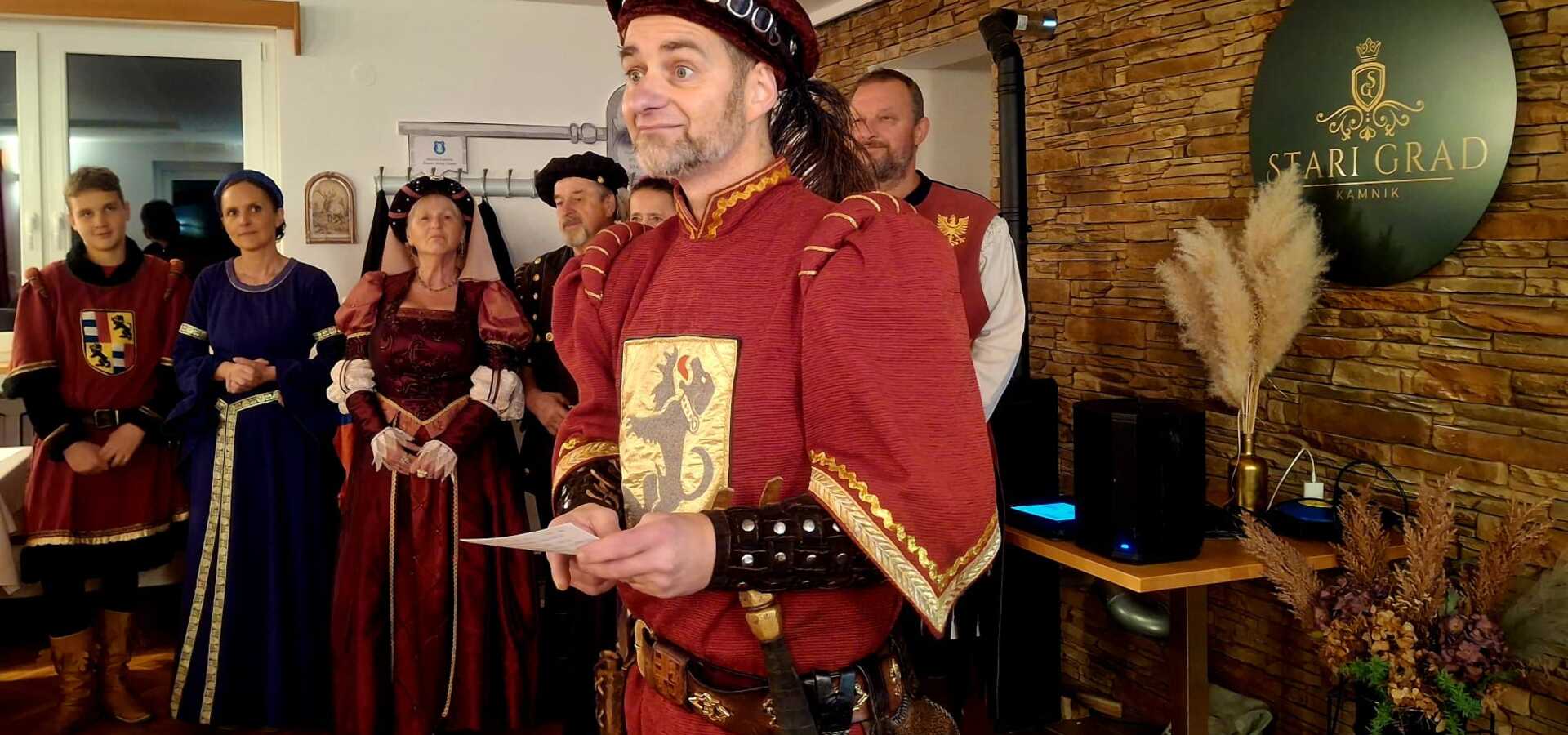 2. srednjeveška večerja na Starem Gradu nad Kamnikom