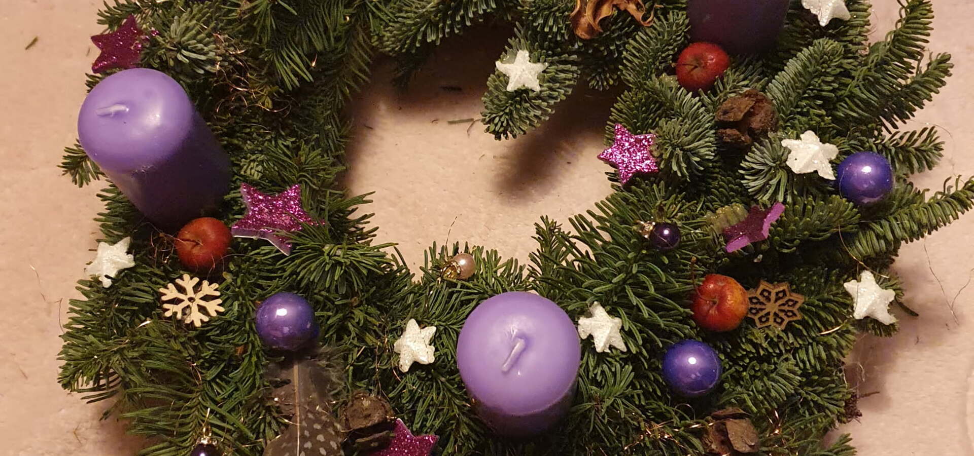 Izdelava adventnih venčkov