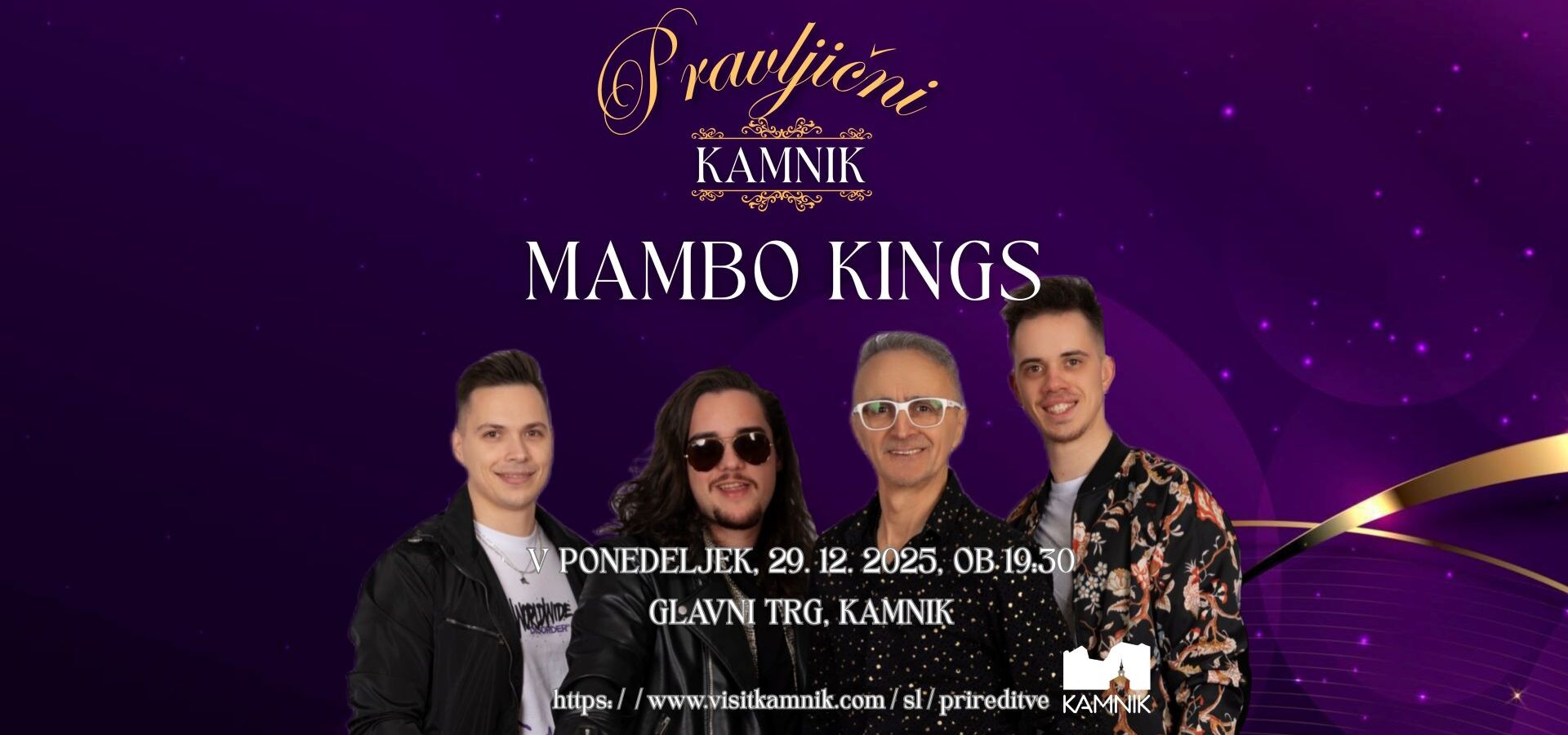 Pravljični Kamnik – prednovoletni koncert: Mambo Kings