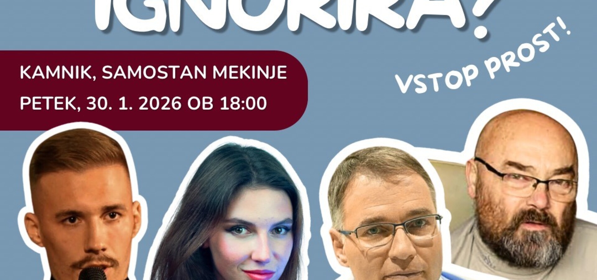 Mladi in politika – KDO KOGA IGNORIRA?, pogovorni večer