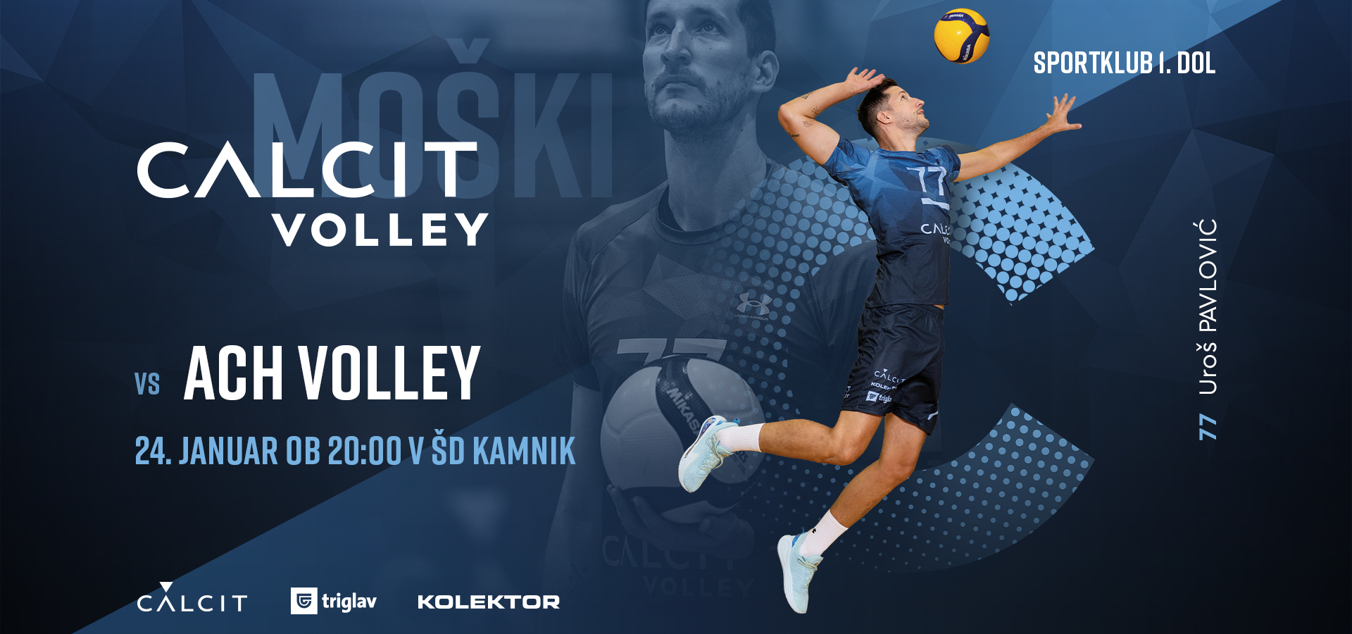 Calcit volley (m) vs ACH Volley Ljubljana