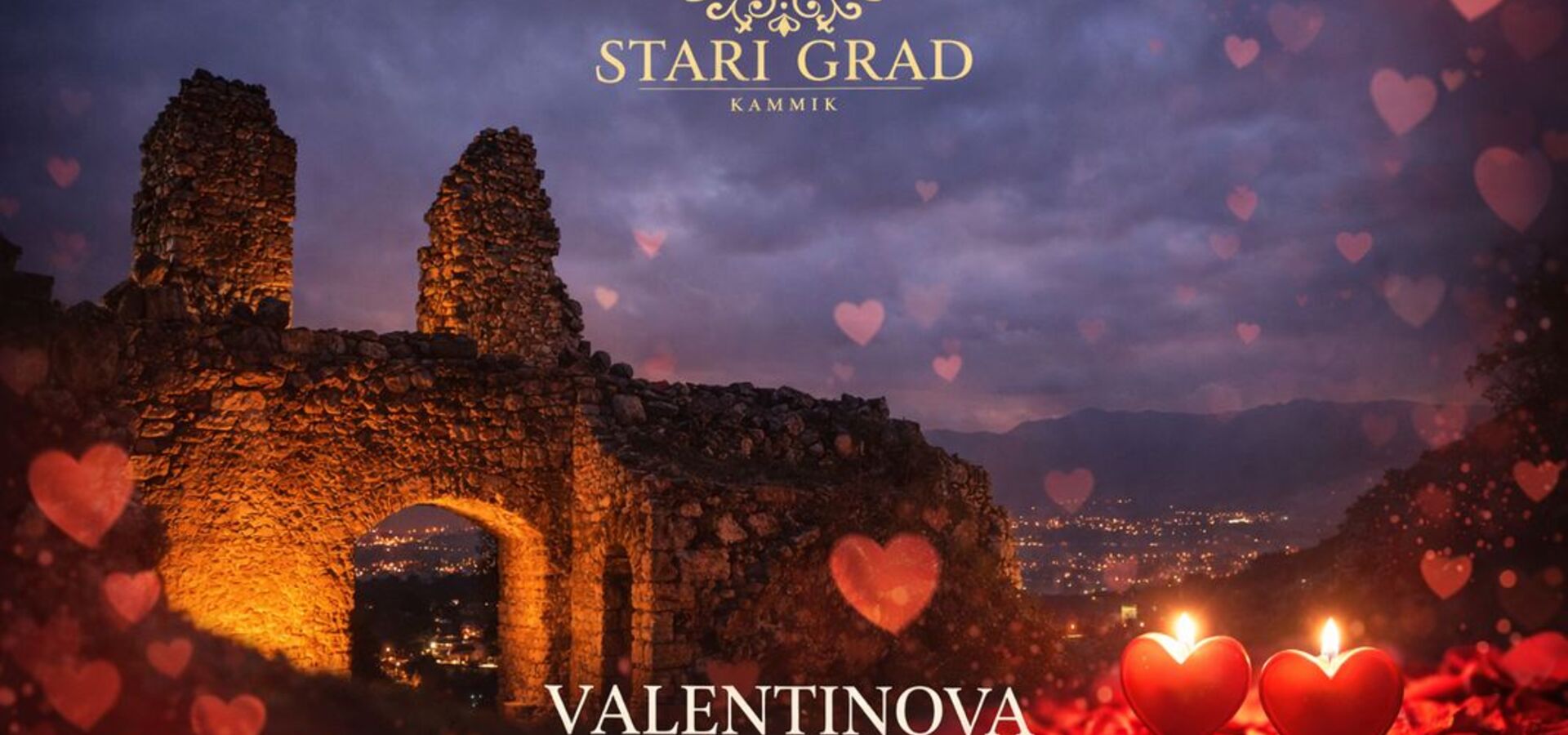 Valentinova večerja na Starem Gradu nad Kamnikom x Masterchef Domen Beribak