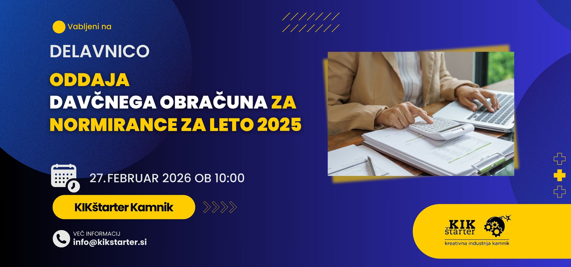 Priprava davčnega obračuna za normirance za leto 2025