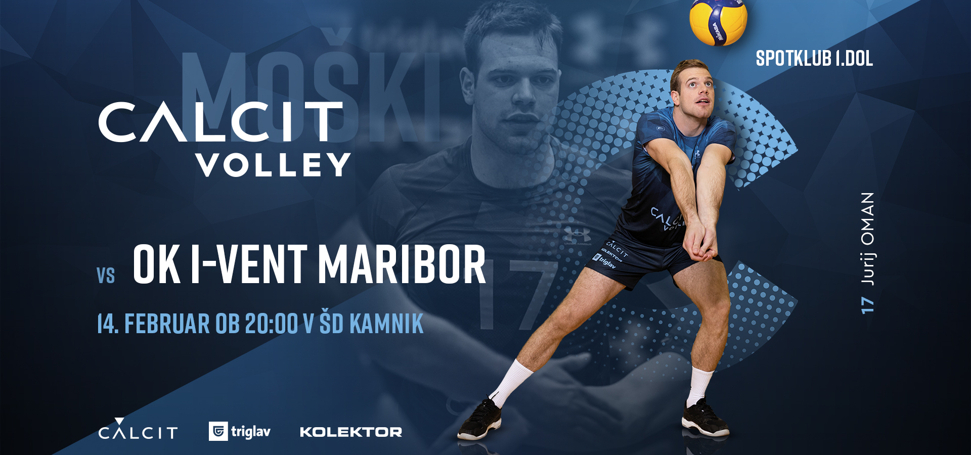 Calcit Volley (m) vs OK i-Vent Maribor