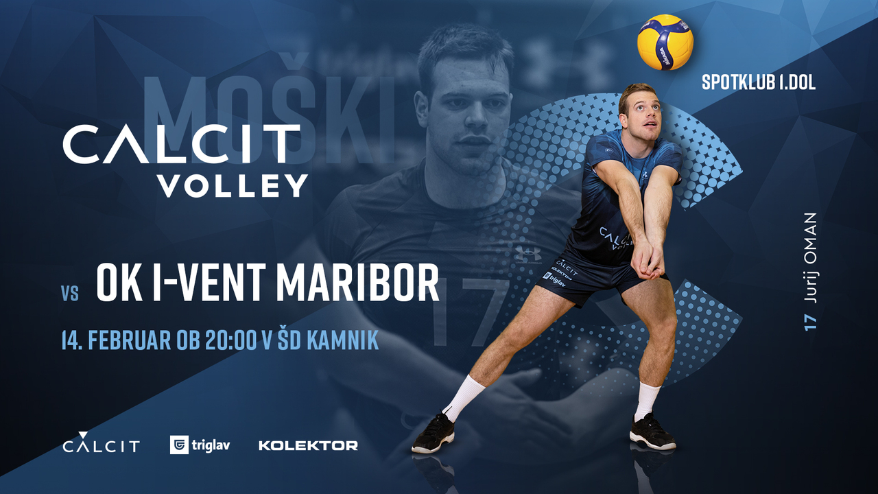 Calcit Volley (m) vs OK i-Vent Maribor
