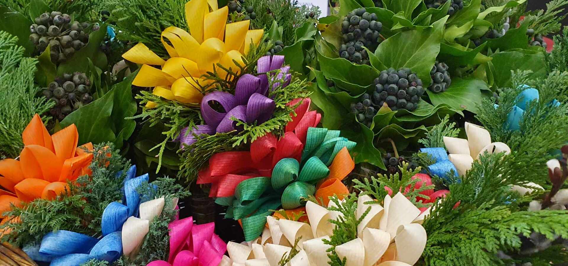 Izdelovanje cvetnonedeljskih butaric, delavnica