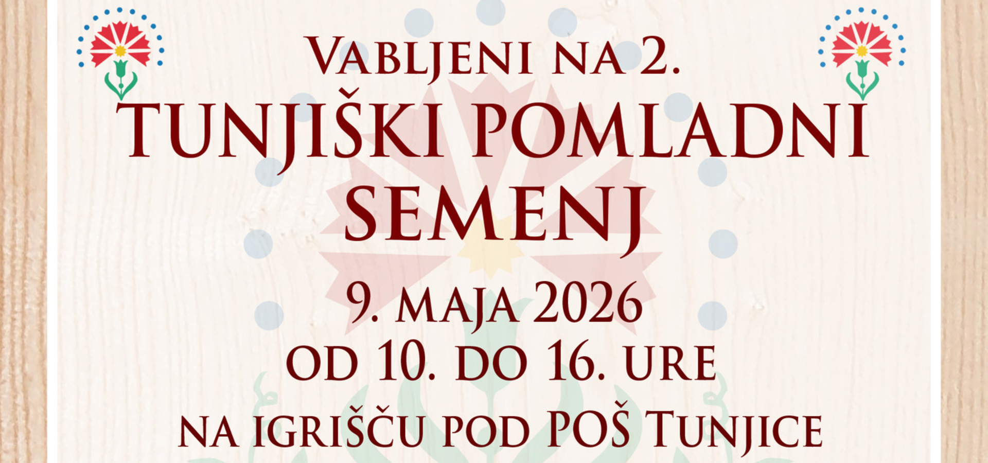 2. Tunjiški pomladni semenj