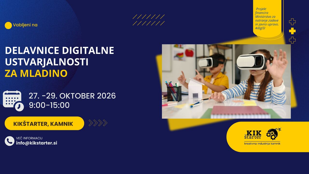 Počitniške DIGI delavnice za mlade: Odkrij svet virtualne resničnosti